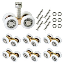 Schiebetür-Montage Schiebetür-Castor-Büro-Upgrades 43 mm Kupfer-Schiebetür-Castors Standard-Schienensysteme