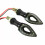 4Pcs Motorrad Herzform Universal 12 LED-Blinker Kurzblinker Blinker Blinker Bernsteinfarben 4