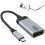 DP σε USB C Κοντό καλώδιο προσαρμογέα Καλώδιο 4K 60Hz Έξοδος Μεταλλικό περίβλημα 19cm 4