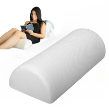 Comfort Bolster Kissen für Beine, Rücken und Kopf, Memory Foam Baumwollbezug, Lendenstützen-Kissen für Semi-Roll-Kissen