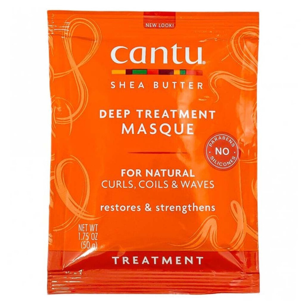 Cantu Shea Butter Deep Treatment Hair Masque | 50g | Natural Coils, Curls & Waves Deep Conditioner
