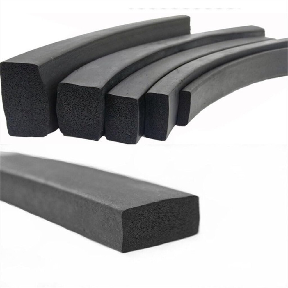 Black Epdm Foam Rubber Strip, Corrosionresistant, Dustproof, Black Foam, Rectangular, Sealed, 1 M, 1 Piece (20 X 20 Mm 1 M) 20X20mm 1M 9382693586698