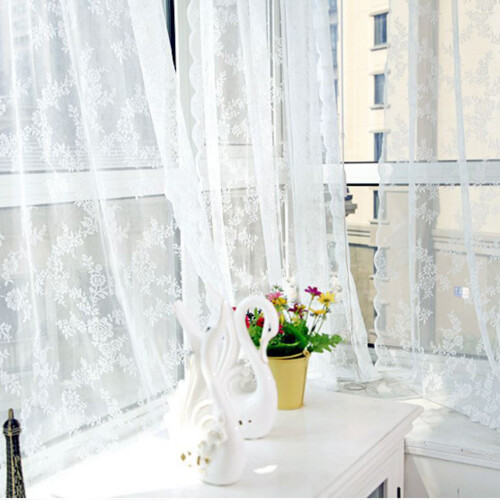 (White, 145cm*260cm650G) Wide Application Sheer Curtains For Functional Space Light Filtering 1