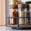 (Diameter: 14CM) 360 Rotating Kitchen Shelves Convenient Access To Items No llation 2