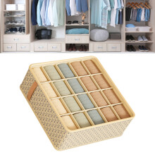 Gewebeschrank-Organizer-Teiler 20-Grid Beige 32x32x11cm Aufbewahrungsbehälter