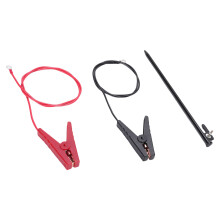 2 Stück Solar-Elektrozaun-Ladekabel mit-Clip und Bodennagel