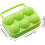 Egg Case Hard Boiled Egg Container Reusable Grid 6Square Refrigerator Organizer Easter Farm 3