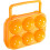Egg Case Hard Boiled Egg Container Reusable Grid 6Square Refrigerator Organizer Easter Farm 4