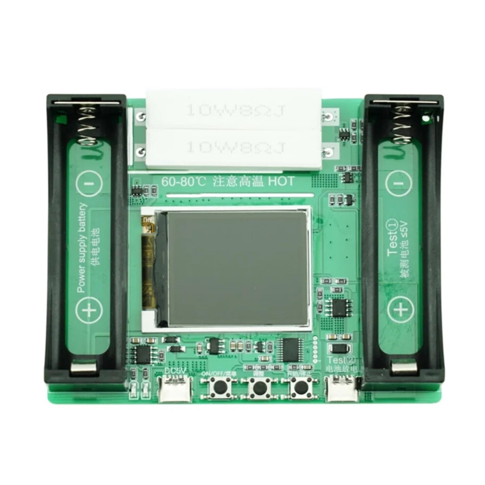 18650 Lithium Battery Capacity Tester With Lcd Display, Typec Port, Accurate Measurement 9189345194696