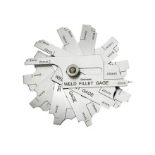 Fillet Weld Set Gage Stainless Steel Fillet Welding Gauge Set Weld Measurement Kit 3.225.4mm Range Metal Seam Testing