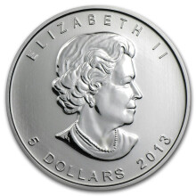 2 pieces Canada 2013 Maple Leaf commemorative coin silver plated