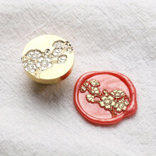 Wax Seal Stamp Set, round, oval, plant, fire lacquer stamp for envelopes