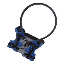 Blind Dog AntiCollision Head Guard Guide Device, Adjustable Vest (Blue)