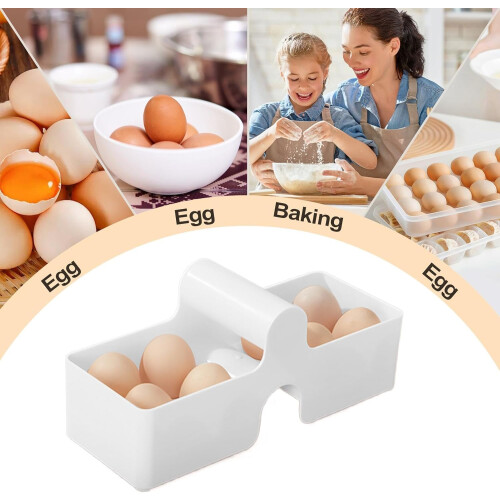 Egg Holder Container Egg Organizer Box Stackable With Curved Handle Design For Kitchen Home Outdoor Picnic 2