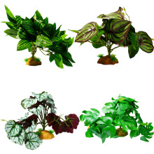 Fish Tanks Plant Artificial Leaf Crafts Simulation Landscape-D
