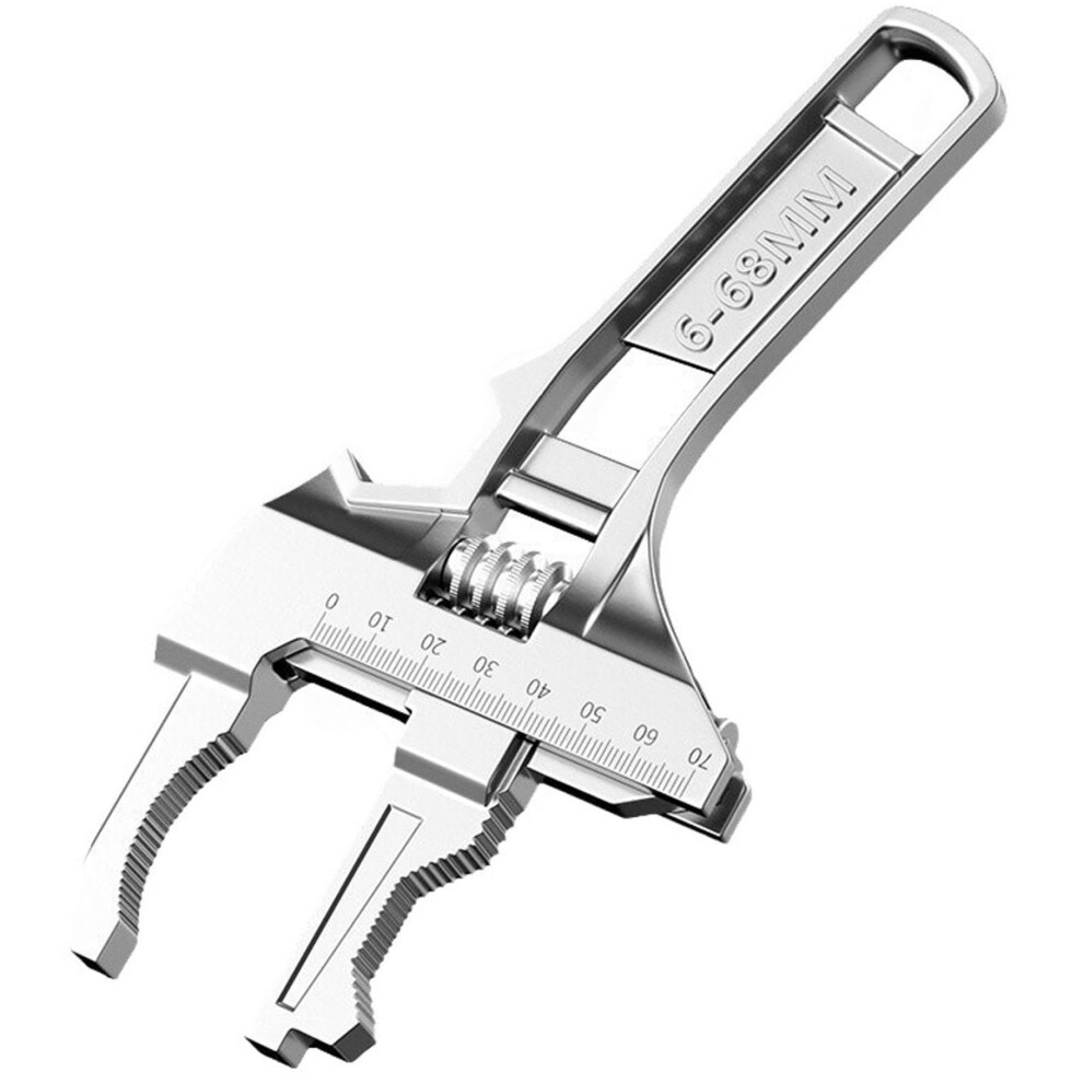 Reversible Plumbing Wrench 7.87 X 3.74 In (668Mm), Adjustable Wrench With Wide Jaw, Short Shank Spanner 9426802429961