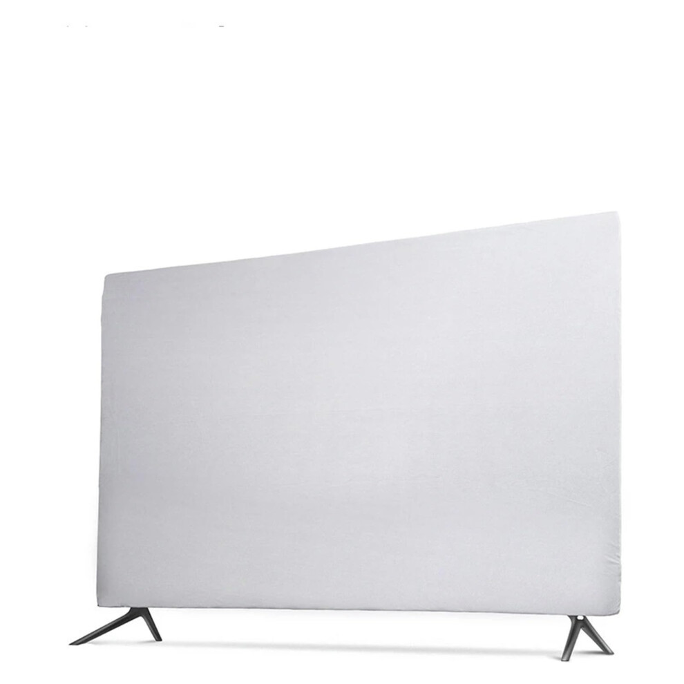 43 Inch Tv Dust Cover Elastic Screen Protector Dustproof Moisture Guard Foldable White 9347817886245