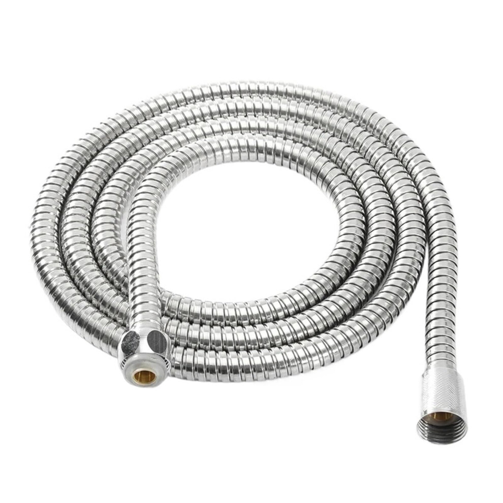 1 M/1.5 M/2 M Stainless Steel Flexible Shower Hose Long Bathroom Shower Water Hose Extension Sanitary Pipe Pull Out Tube (1.5M) 9347817886252