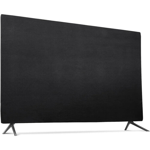 43 Inch TV Dust Cover White Elastic Screen Protector Dustproof Moisture Guard Foldable 1
