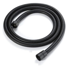 Shower hose, shower hose, matte black 1.5 m 2 m soft shower tube, shared bathroom water pipe made of stainless steel (150cm).