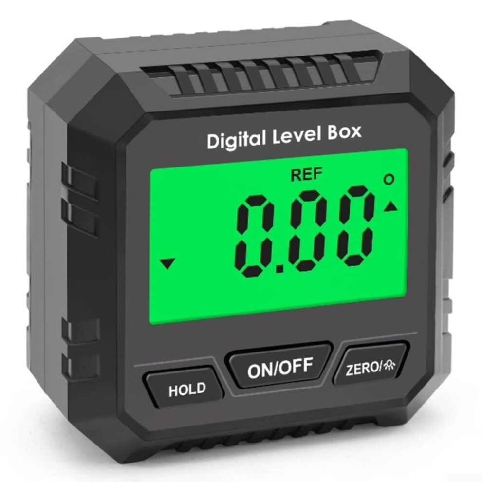 4Side Magnetic Angle Gauge With Lcd Backlit Protractor Inclinometer, Digital Angle Finder For Woodworking, Construction 9382693588302