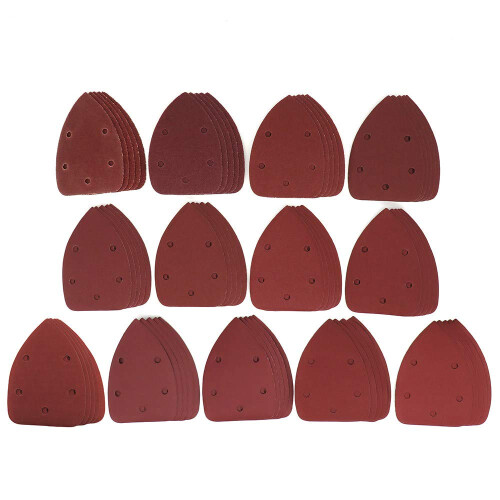 Mouse Triangle Sanding Sheets 25pcs Self-Adhesive Sandpaper for Triangle Sander Grit 40-1000 Hook Loop Abrasive Tools 1