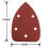 Mouse Triangle Sanding Sheets 25pcs Self-Adhesive Sandpaper for Triangle Sander Grit 40-1000 Hook Loop Abrasive Tools 3
