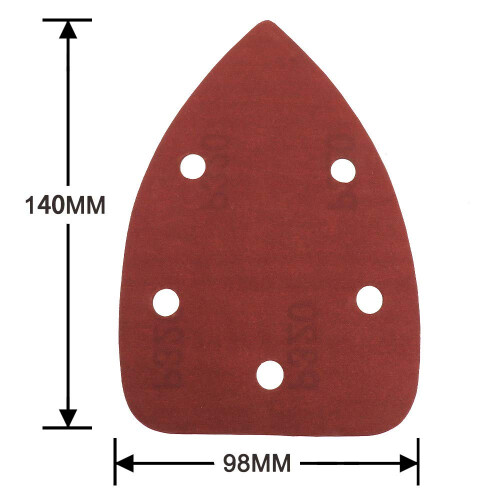 Mouse Triangle Sanding Sheets 25pcs Self-Adhesive Sandpaper for Triangle Sander Grit 40-1000 Hook Loop Abrasive Tools 2