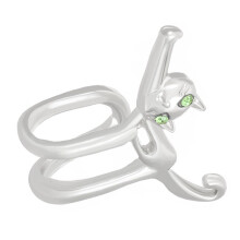 Ear cuff in cat shape for party outfits, easy to wear, stylish jewelry for distinctive fashion enthusiasts, Reach out, Metal