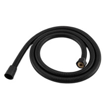 Shower hose, shower hose, matte black 1.5 m bathroom handheld shower hose, bathroom water pipe extension made of stainless steel 150cm Dn20