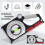 Emboadlie Portable Mechanical Inclinometer Rotary Scale Level Vial Orange Handheld Angle Finder for Construction 4
