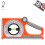 Emboadlie Portable Mechanical Inclinometer Rotary Scale Level Vial Orange Handheld Angle Finder for Construction 1