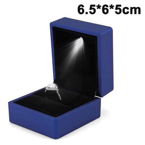Luxury Engagement Ring Boxes With Led Light For Special Occasions