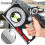 Emboadlie Portable Mechanical Inclinometer Rotary Scale Level Vial Orange Handheld Angle Finder for Construction 2