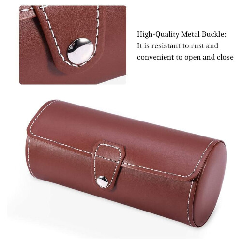 Luxurious Watch Organizer, Pu Leather Roll, Spacious Room Inside, Solid Plastic Mold, For Watch Enthusiasts 1