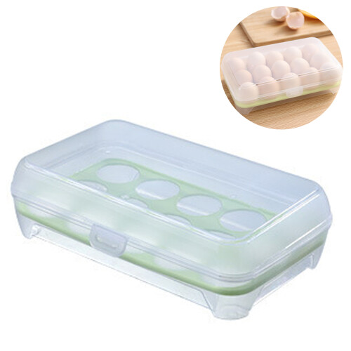 Transparent Box, Egg Organizer, Portable Egg Carrier, Special Lock Design, Smart Storage For Refrigerator