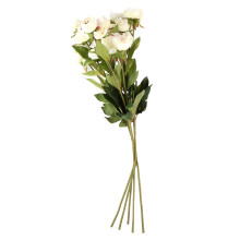 Bouquet simulato, teste ricche e rigogliose per composizioni di fiori artificiali in seta con ramo flessibile