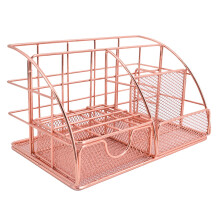 Stylish Desk Organizer, Clutter-Free Organization All-In-One Mesh Pen Holder For Desk, Multi-Functional Pencil Organizer, Unique Design Desk Organizer