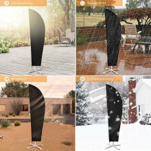 Garden Umbrella Cover, Waterproof Heavy Duty Protective Cover for Outdoor Market Parasols, Full Weather Protection for 9-11 Feet Diameter Garden