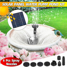 Kit de fontaine solaire, applications multiples, fonctionnement écologique à l'énergie solaire, sans piles ni câbles électriques, pour bain