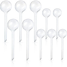 Sistema de irrigação automática para plantas de férias, ideal para uso doméstico. Possui bico ajustável e é um vaso de PVC transparente com