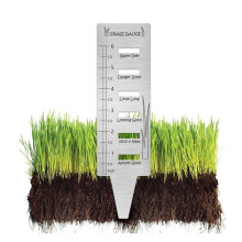 Plant Tracker, Metal Grass Gauge For Lawn Enthusiasts, Stainless Steel Ruler Assures Precise Garden Measurement, Essential For Lawn Maintenance, Perfe