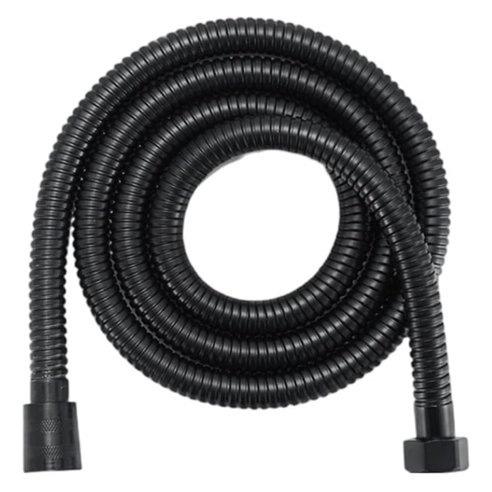 Universal Long Shower Hose Sus 304 Flexible For Bathroom Extension 200Cm Black 9382693589026
