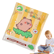 Scrapbooking stationery for girls, student letter paper set Scrapbooking stationery set cartoon capybara