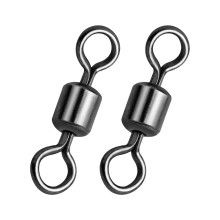 Fishing Swivels Stainless Rolling Barrel Connectors 50Piece HeavyDuty Tackle Line Connectors