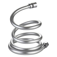 Shower hose, extra long hotel connection, PVC, silver, heatresistant, flexible (2m).