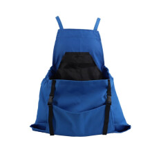Waterproof Gardening Apron with Large Harvest Pockets Adjustable Straps for Fruit and Vegetable Picking Blue