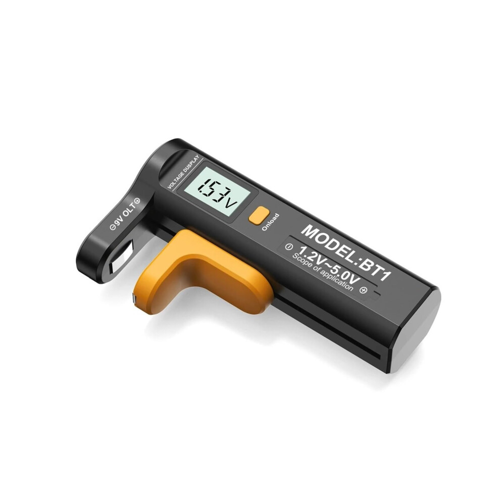 Digital Battery Tester With Lcd Display, Universal Voltage Checker For Aa Aaa 9V Button Cells 9189345196379