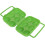 6 Egg Carton ABS Plastic, 6Count Egg Carton Pack With Grid Storage, Green 4
