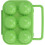 6 Egg Carton ABS Plastic, 6Count Egg Carton Pack With Grid Storage, Green 3